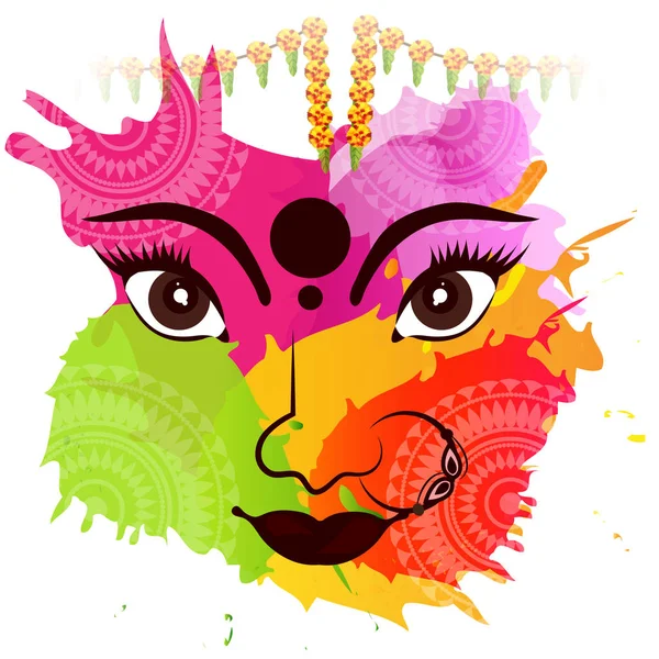 Feliz celebración Navratri . — Vector de stock