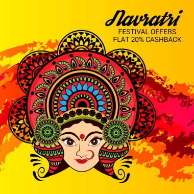 Mutlu Navratri kutlama.