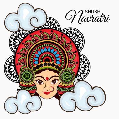 Mutlu Navratri kutlama.