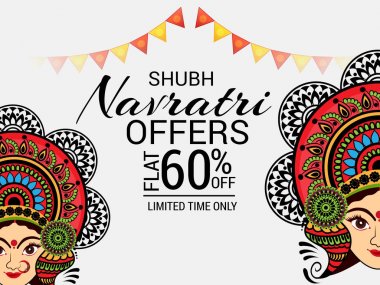 Mutlu Navratri kutlama.