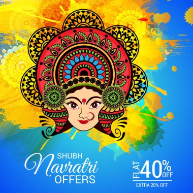 Mutlu Navratri kutlama.