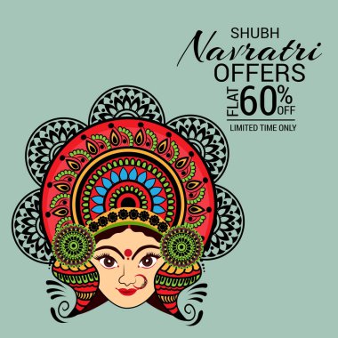 Mutlu Navratri kutlama.