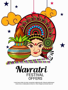 Mutlu Navratri kutlama.