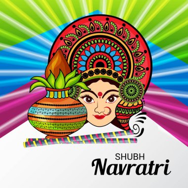 Mutlu Navratri kutlama.