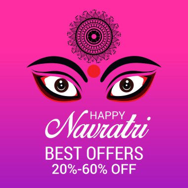 Mutlu Navratri kutlama.