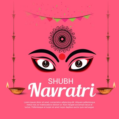Mutlu Navratri kutlama.
