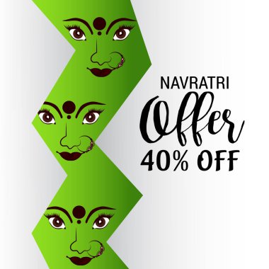 Mutlu Navratri kutlama.