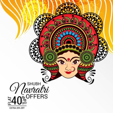 Mutlu Navratri kutlama.