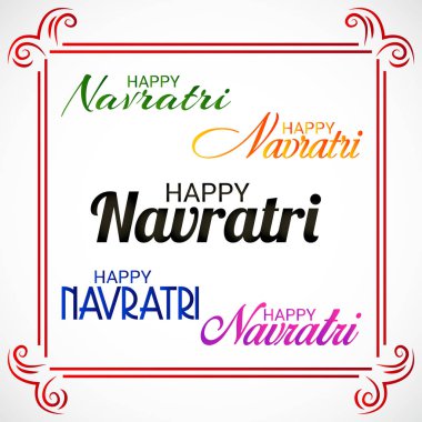 Mutlu Navratri kutlama.