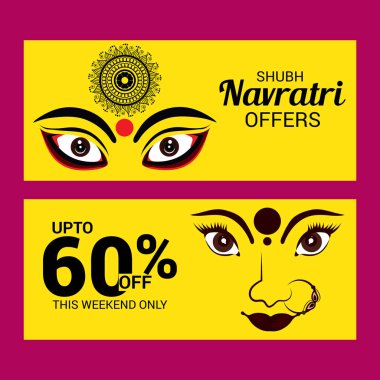 Mutlu Navratri kutlama.