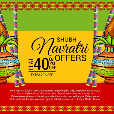 Mutlu Navratri kutlama.