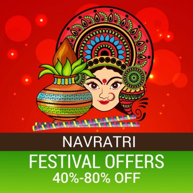 Mutlu Navratri kutlama.