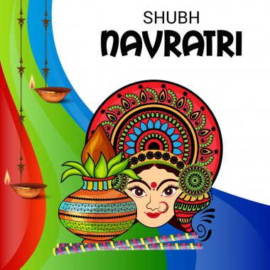 Mutlu Navratri kutlama.