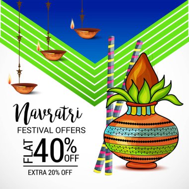 Mutlu Navratri kutlama.