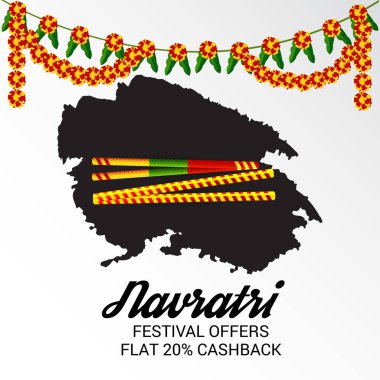 Mutlu Navratri kutlama.