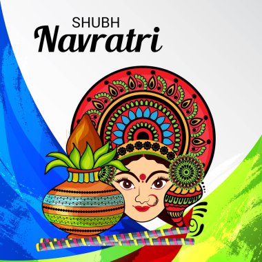 Mutlu Navratri kutlama.