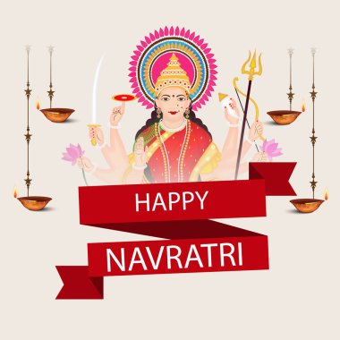 Mutlu Navratri kutlama.