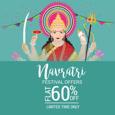 Mutlu Navratri kutlama.