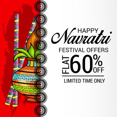 Mutlu Navratri kutlama.