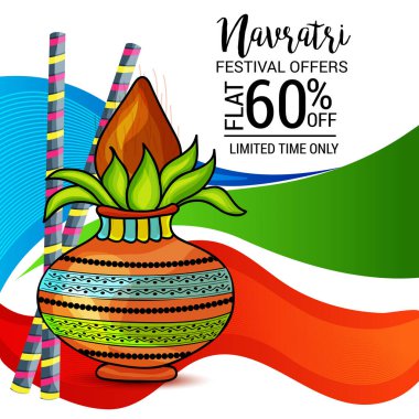 Mutlu Navratri kutlama.