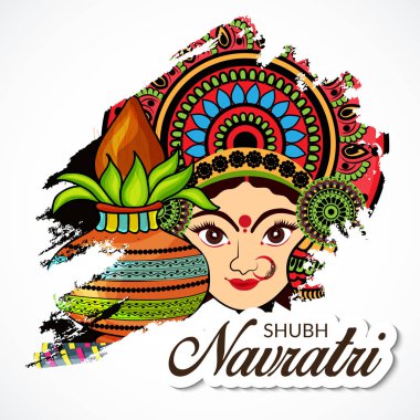 Mutlu Navratri kutlama.