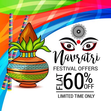 Mutlu Navratri kutlama.