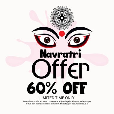 Mutlu Navratri kutlama.