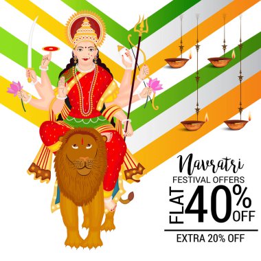 Mutlu Navratri kutlama.