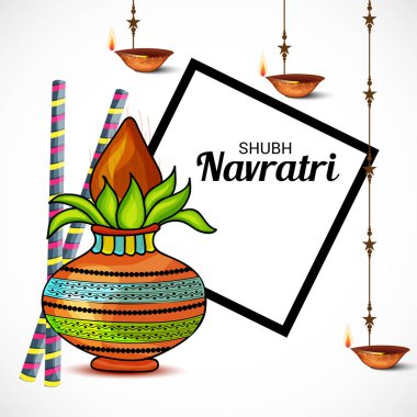 Mutlu Navratri kutlama.