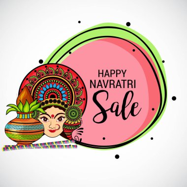 Mutlu Navratri kutlama.