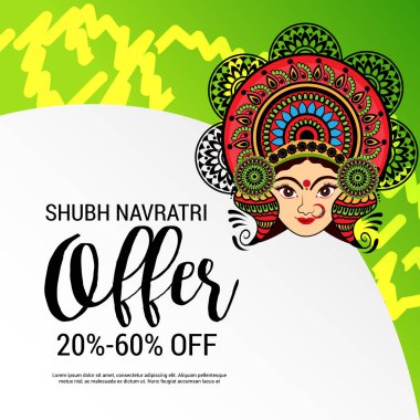 Mutlu Navratri kutlama.