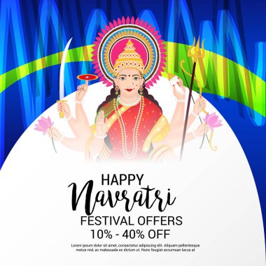 Mutlu Navratri kutlama.
