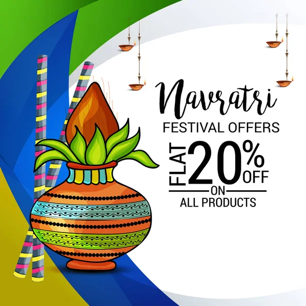 Mutlu Navratri kutlama.