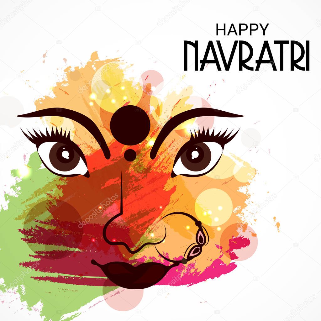 Happy Navratri celebration. — Stock Vector © SSDN #165616624