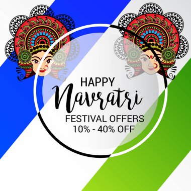 Mutlu Navratri kutlama.