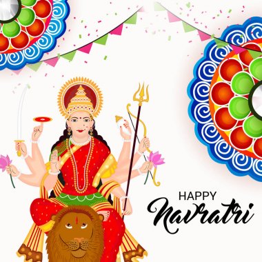 Mutlu Navratri kutlama.