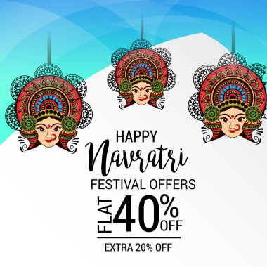 Mutlu Navratri kutlama.