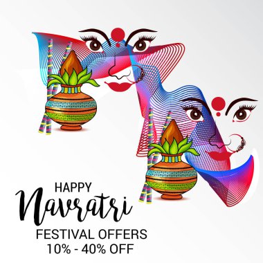 Mutlu Navratri kutlama.