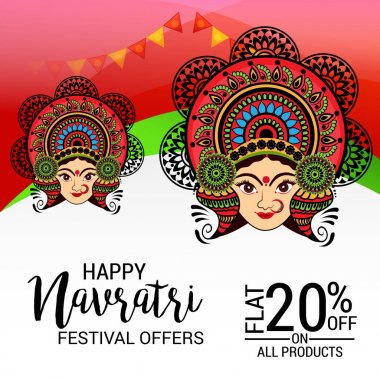 Mutlu Navratri kutlama.