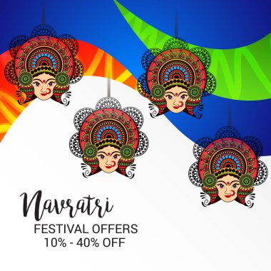 Mutlu Navratri kutlama.