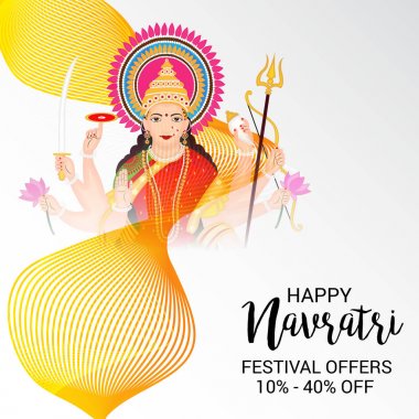 Mutlu Navratri kutlama.