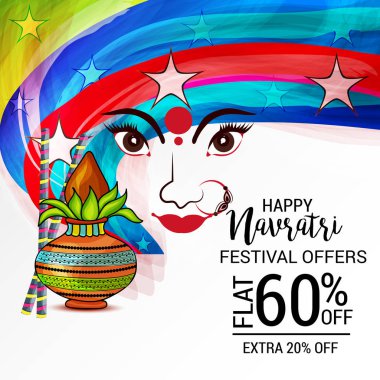 Mutlu Navratri kutlama.