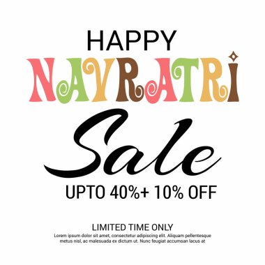 Mutlu Navratri kutlama.