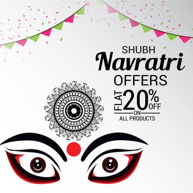 Mutlu Navratri kutlama.