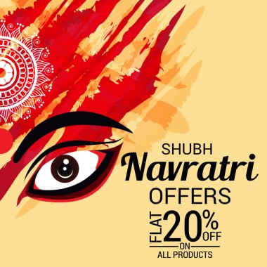 Mutlu Navratri kutlama.