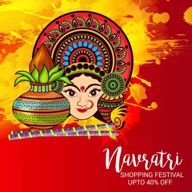 Mutlu Navratri kutlama.