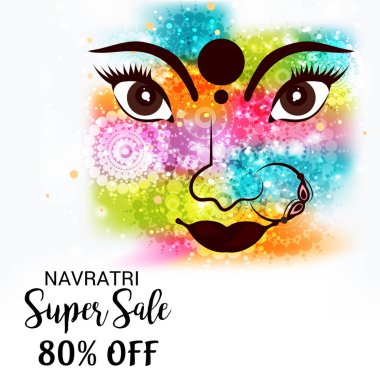 Mutlu Navratri kutlama.