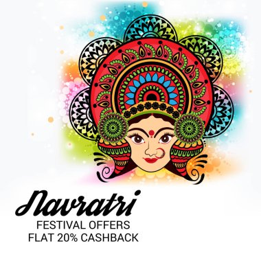 Mutlu Navratri kutlama.