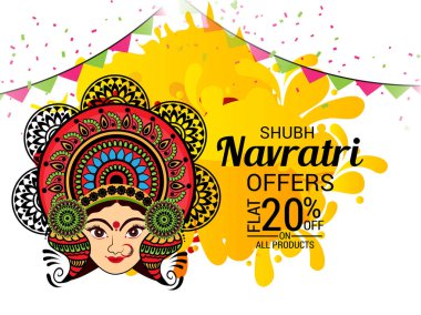 Mutlu Navratri kutlama.