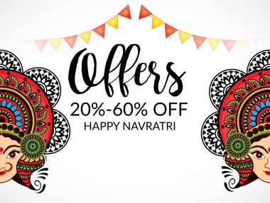 Mutlu Navratri kutlama.